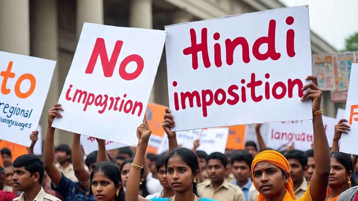 हिंदी पर हंगामा