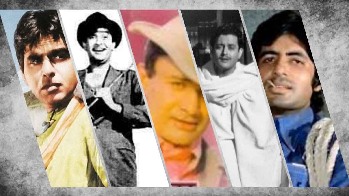 dev anand, raj kapoor, amitabh bachchan, guru dutt, dilip kumar