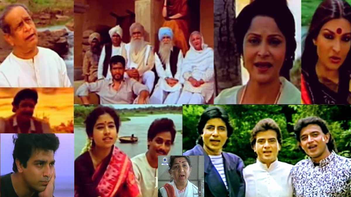 मिले सुर मेरा तुम्हारा, mile sur mera tumhara, amitabh bachchan, mithun, kamal haasan, lata mangeshkar, bhimsen joshi, bollywood stars