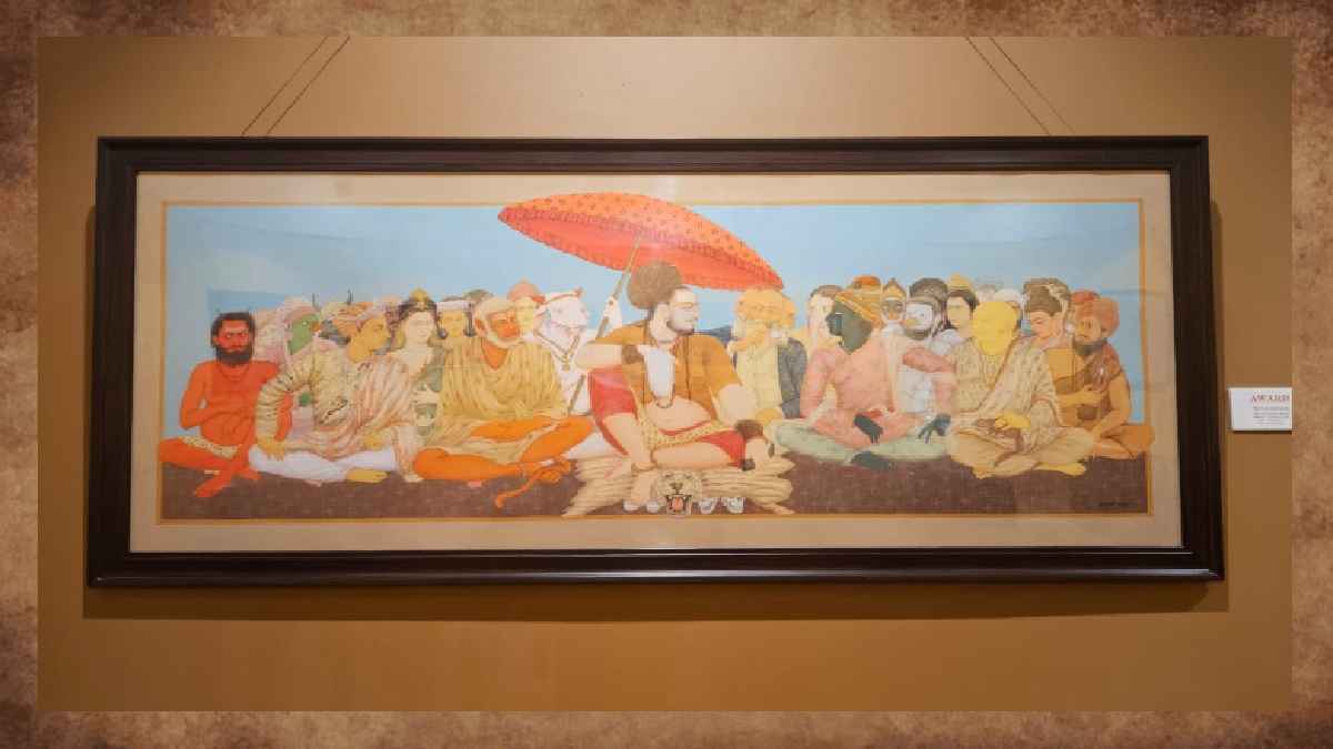 गणतंत्र, republic, dharma sabha, painting, lalit kala academy