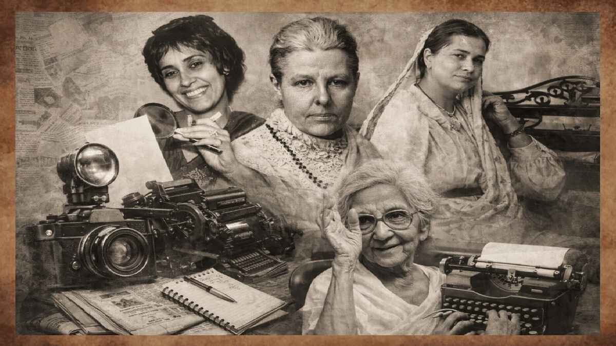 annie besant, aruna asaf ali, gulshan ewing, bhikaji cama, press
