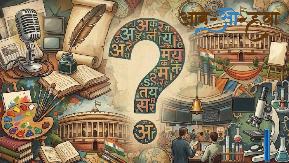 hindi, illustration, question mark