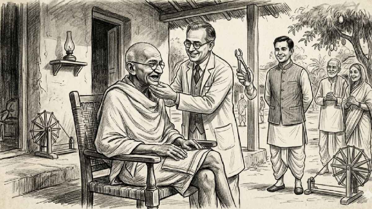 महात्मा गांधी, कार्टून, mahatma gandhi, gandhi cartoon