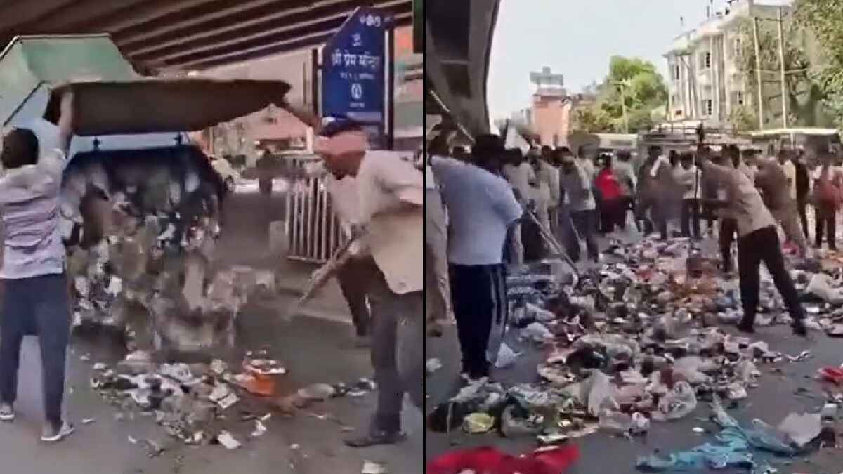 कचरा गाड़ी, सड़क पर कचरा, वायरल वीडियो, viral video, sadak par kachra