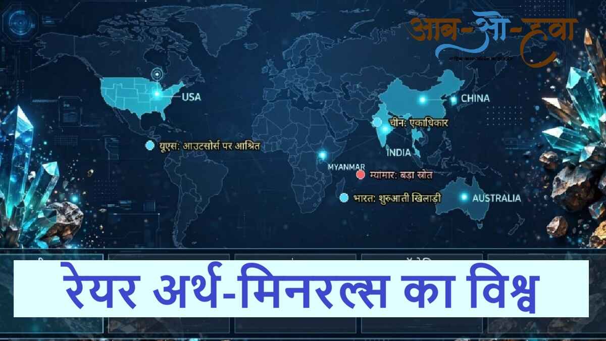 rare earth minerals, world map of minerals